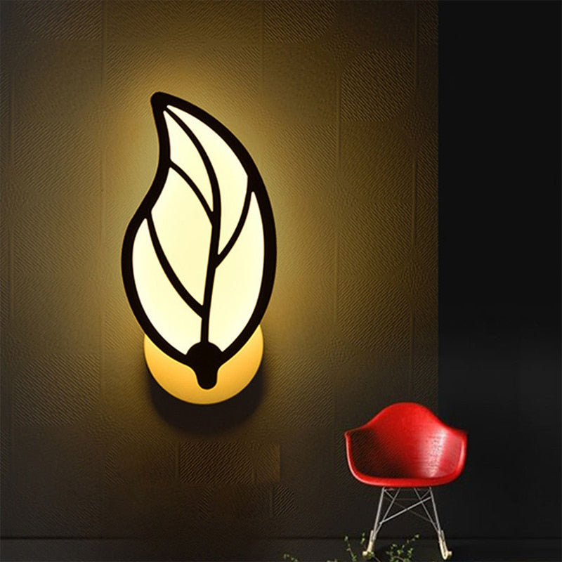 Beauty of Nature's Embrace with Our Enchanting LED Leaf Wall Lamp