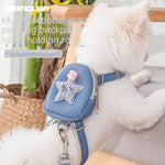 Transform Your Pet Walks with Multifunction Pet Harness Leash with Backpack