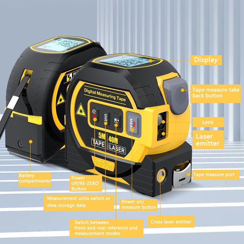 3-in-1 Laser Rangefinder: The Ultimate Measuring Tool