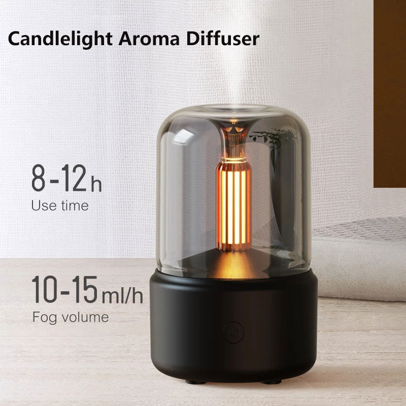 Illuminate Your Senses with the Enchanting Candle Light Aroma Diffuser